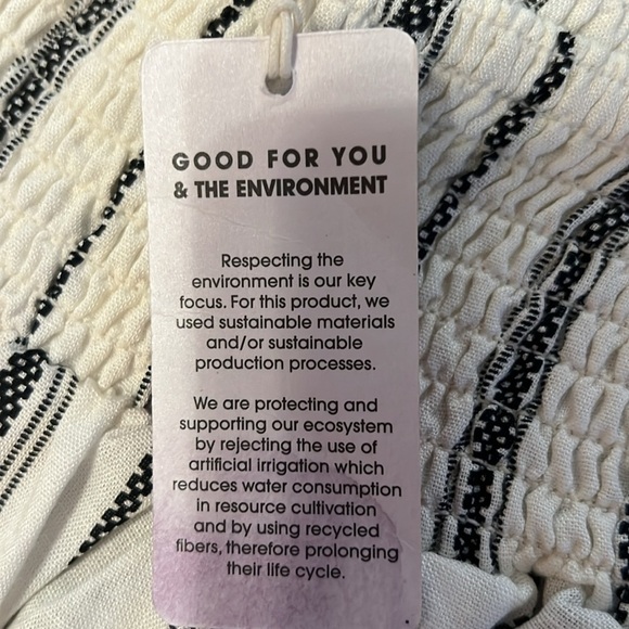 LASCANA NWT Women's Striped Wide Leg Size 4 Black and Cream Pants - Picture 8 of 13